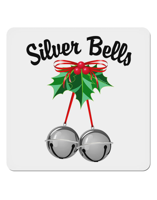 Silver Bells 4x4&#x22; Square Sticker-Stickers-TooLoud-1-Davson Sales