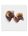 TooLoud Two Majestic Bighorn Rams 4x4&#x22; Square Sticker-Stickers-TooLoud-1-Davson Sales