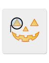 Monocle Jack-o-Lantern Color 4x4&#x22; Square Sticker 4 Pieces-Stickers-TooLoud-White-Davson Sales