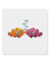 Kissy Clownfish 4x4&#x22; Square Sticker-Stickers-TooLoud-1-Davson Sales