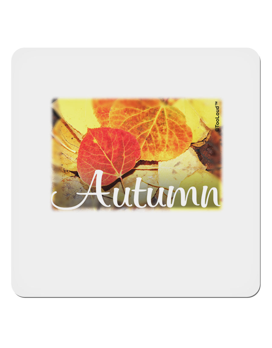 Colorado - Autumn Text 4x4&#x22; Square Sticker-Stickers-TooLoud-1-Davson Sales