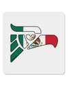 Hecho en Mexico Eagle Symbol - Mexican Flag 4x4&#x22; Square Sticker 4 Pieces-Stickers-TooLoud-White-Davson Sales