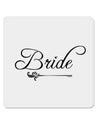 TooLoud Bride 4x4 Inch Square Stickers - 4 Pieces-Stickers-TooLoud-Davson Sales