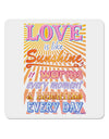 Love is like Sunshine - Sunburst 4x4&#x22; Square Sticker 4 Pieces-Stickers-TooLoud-White-Davson Sales