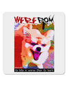 TooLoud WerePom - Werewolf Pomeranian 4x4&#x22; Square Sticker-Stickers-TooLoud-1-Davson Sales