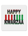 Happy Kwanzaa Candles 4x4&#x22; Square Sticker-Stickers-TooLoud-1-Davson Sales