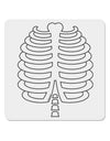 Skeleton Ribcage Halloween 4x4&#x22; Square Sticker 4 Pieces-Stickers-TooLoud-White-Davson Sales