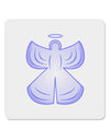 Snow Angel Design - Winter 4x4&#x22; Square Sticker 4 Pieces-Stickers-TooLoud-White-Davson Sales