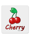 Cherry Text 4x4&#x22; Square Sticker 4 Pieces-Stickers-TooLoud-White-Davson Sales