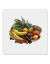 Fruit Basket Still Life 4x4&#x22; Square Sticker 4 Pieces-Stickers-TooLoud-White-Davson Sales