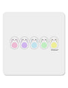 Cute Pastel Bunnies 4x4&#x22; Square Sticker 4 Pieces-Stickers-TooLoud-White-Davson Sales