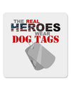 Heroes Dog Tags 4x4&#x22; Square Sticker 4 Pieces-Stickers-TooLoud-White-Davson Sales