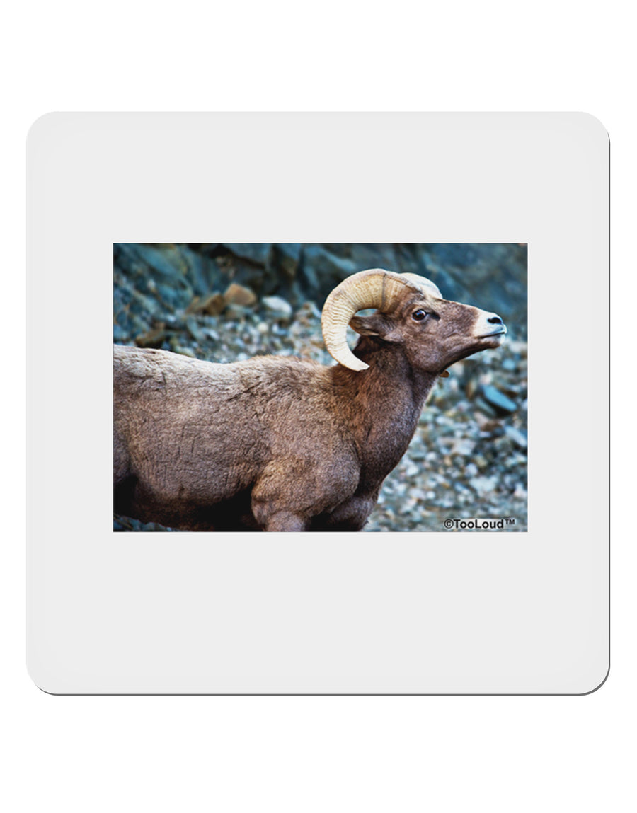 TooLoud Wide Eyed Big Horn 4x4&#x22; Square Sticker-Stickers-TooLoud-1-Davson Sales