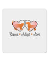 Rescue Adopt Love 4x4&#x22; Square Sticker-Stickers-TooLoud-1-Davson Sales