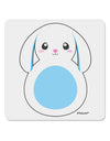 Cute Bunny with Floppy Ears - Blue 4x4&#x22; Square Sticker 4 Pieces-Stickers-TooLoud-White-Davson Sales