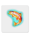 Rainbow Trout WaterColor 4x4&#x22; Square Sticker-Stickers-TooLoud-1-Davson Sales