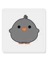 Cute Little Chick - Black 4x4&#x22; Square Sticker 4 Pieces-Stickers-TooLoud-White-Davson Sales