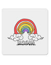 TooLoud RAINBROS  4x4 Inch Square Stickers - 4 Pieces