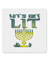 Let's Get Lit Menorah 4x4&#x22; Square Sticker-Stickers-TooLoud-1-Davson Sales