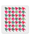 Christmas Red and Green Houndstooth 4x4&#x22; Square Sticker 4 Pieces-Stickers-TooLoud-White-Davson Sales