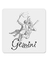 Gemini Constellation 4x4&#x22; Square Sticker 4 Pieces-Stickers-TooLoud-White-Davson Sales