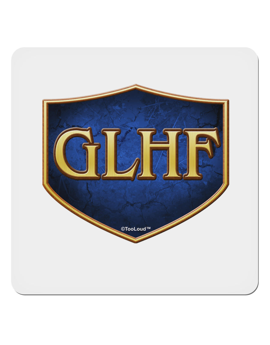 GLHF - Good Luck Have Fun 4x4&#x22; Square Sticker 4 Pieces-Stickers-TooLoud-White-Davson Sales