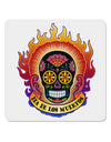 Dia de los Muertos Sacred Calavera Day of the Dead 4x4&#x22; Square Sticker 4 Pieces-Stickers-TooLoud-White-Davson Sales