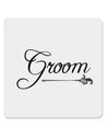 TooLoud Groom 4x4 Inch Square Stickers - 4 Pieces-Stickers-TooLoud-Davson Sales