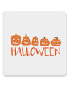 Halloween Pumpkins 4x4 Inch Square Stickers - 4 Pieces-Stickers-TooLoud-Davson Sales