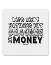 Beaches and Money 4x4&#x22; Square Sticker 4 Pieces-Stickers-TooLoud-White-Davson Sales