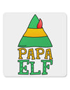 Matching Christmas Design - Elf Family - Papa Elf 4x4&#x22; Square Sticker 4 Pieces-Stickers-TooLoud-White-Davson Sales