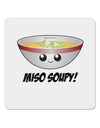 Miso Soupy - Cute Miso Soup Bowl 4x4&#x22; Square Sticker 4 Pieces-Stickers-TooLoud-White-Davson Sales