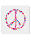 Peace Sign Hearts 4x4&#x22; Square Sticker-Stickers-TooLoud-1-Davson Sales