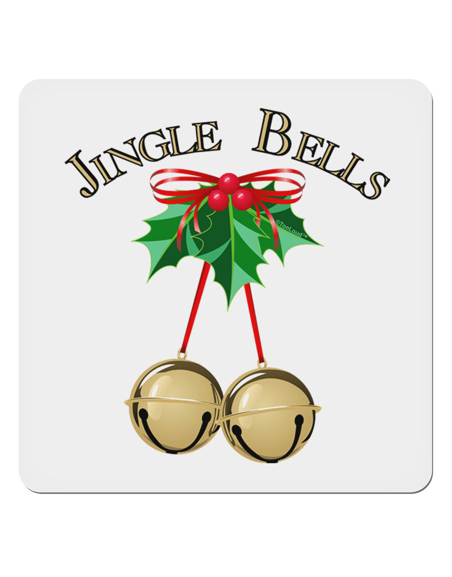 Jingle Bells 4x4&#x22; Square Sticker-Stickers-TooLoud-1-Davson Sales