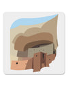 Montezuma Castle Artwork 4x4&#x22; Square Sticker-Stickers-TooLoud-1-Davson Sales