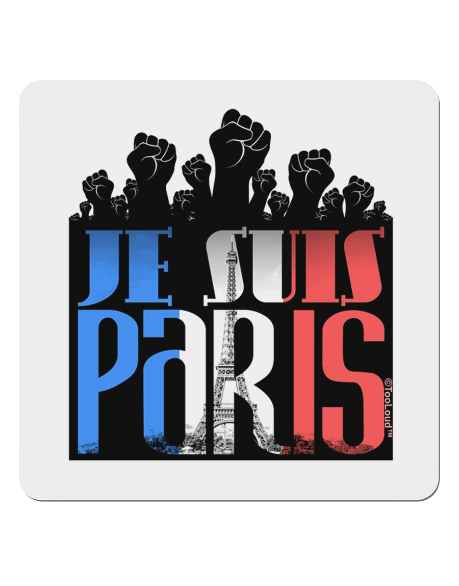 Je Suis Paris - Strong 4x4&#x22; Square Sticker-Stickers-TooLoud-1-Davson Sales