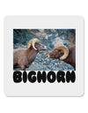 Two Bighorn Rams Text 4x4&#x22; Square Sticker-Stickers-TooLoud-1 Piece-Davson Sales