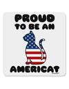 Proud to Be an Americat 4x4&#x22; Square Sticker 4 Pieces-Stickers-TooLoud-White-Davson Sales