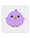 Cute Little Chick - Purple 4x4&#x22; Square Sticker 4 Pieces-Stickers-TooLoud-White-Davson Sales