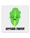 Cute Lettuce - Lettuce Party 4x4&#x22; Square Sticker 4 Pieces-Stickers-TooLoud-White-Davson Sales