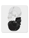 White And Black Inverted Skulls 4x4&#x22; Square Sticker 4 Pieces-Stickers-TooLoud-White-Davson Sales