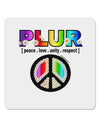 PLUR Rainbow 4x4&#x22; Square Sticker 4 Pieces-Stickers-TooLoud-White-Davson Sales