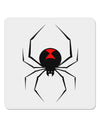 Black Widow Spider Design 4x4&#x22; Square Sticker 4 Pieces-Stickers-TooLoud-White-Davson Sales