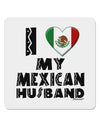 I Heart My Mexican Husband 4x4&#x22; Square Sticker 4 Pieces-Stickers-TooLoud-White-Davson Sales