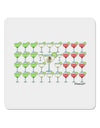 Mexican Flag of Margaritas 4x4&#x22; Square Sticker 4 Pieces-Stickers-TooLoud-White-Davson Sales
