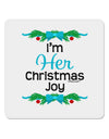 Her Christmas Joy Matching His & Hers 4x4&#x22; Square Sticker-Stickers-TooLoud-1-Davson Sales