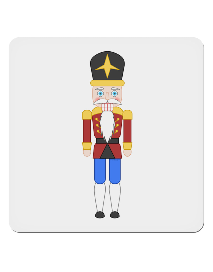 Nutcracker Design - Red Gold Black 4x4&#x22; Square Sticker 4 Pieces-Stickers-TooLoud-White-Davson Sales