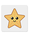 Cute Starfish 4x4&#x22; Square Sticker 4 Pieces-Stickers-TooLoud-White-Davson Sales