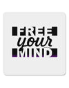 Free Your Mind Text 4x4&#x22; Square Sticker-Stickers-TooLoud-1-Davson Sales