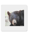 Staring Black Bear 4x4&#x22; Square Sticker-Stickers-TooLoud-1-Davson Sales